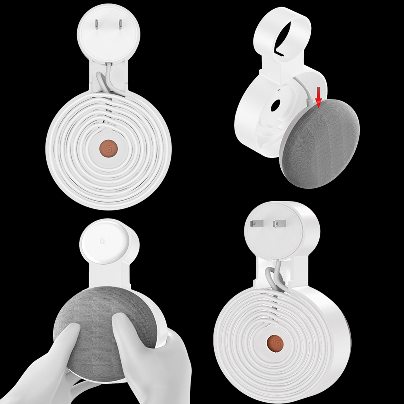 Google Speaker Nest Mini - 2020 Outlet Wand Halter Halterung für