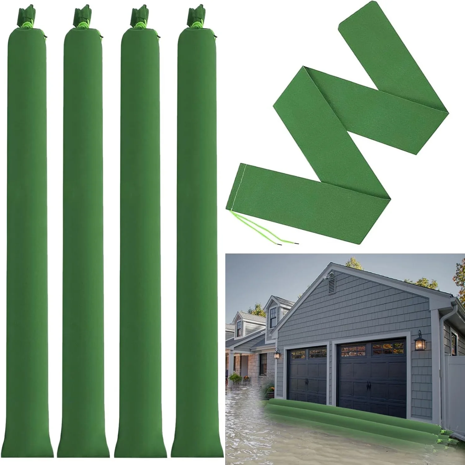 Flood Barrier Bag - 2 Stück Sandsäcke, verdickte lange Sandsäcke