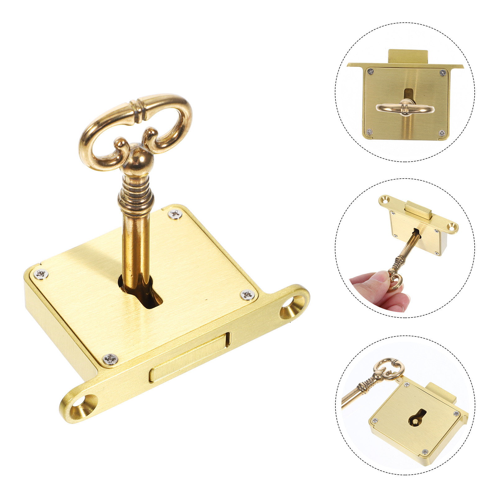 Lockbox Key Secure - 1 Set robustes Schrankschloss aus Messing