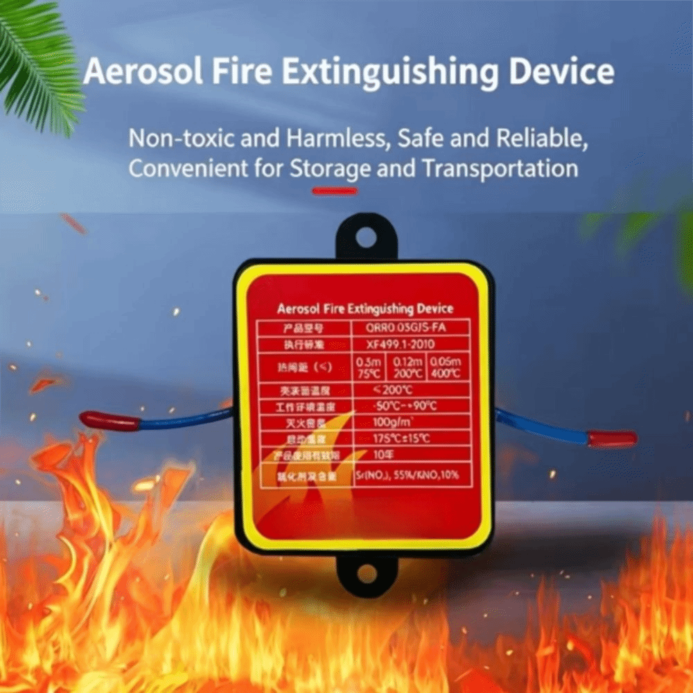 Fire Extinguisher Small - Doppellinien-Design Flammhemmendes Gerät Automatisch Aktivierendes Feuerlöschsystem