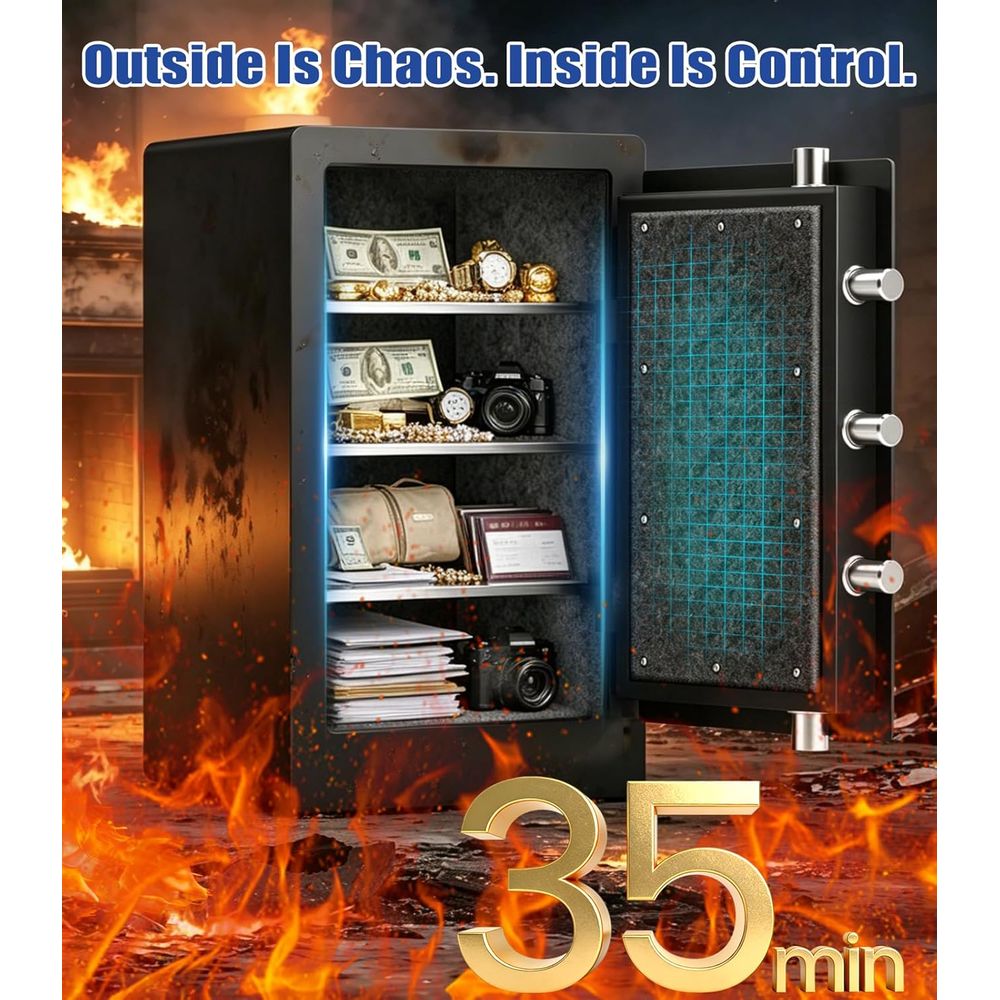 Großer Biometrischer Safe mit  – Fire Safe Document Bewertung und Preis