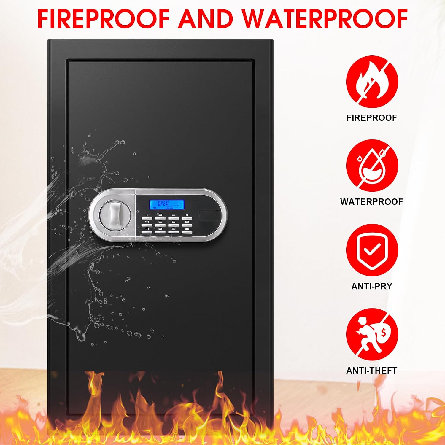 Feuerfester Safe für Heimdokum – Fire Safe Document Bewertung und Preis