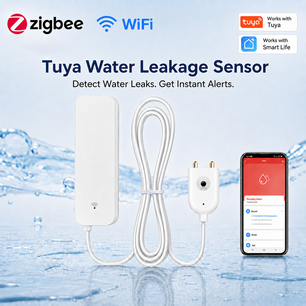ZigBee WLAN Wasserleck-Sensor  – Water Alarm Sensor Bewertung und Preis