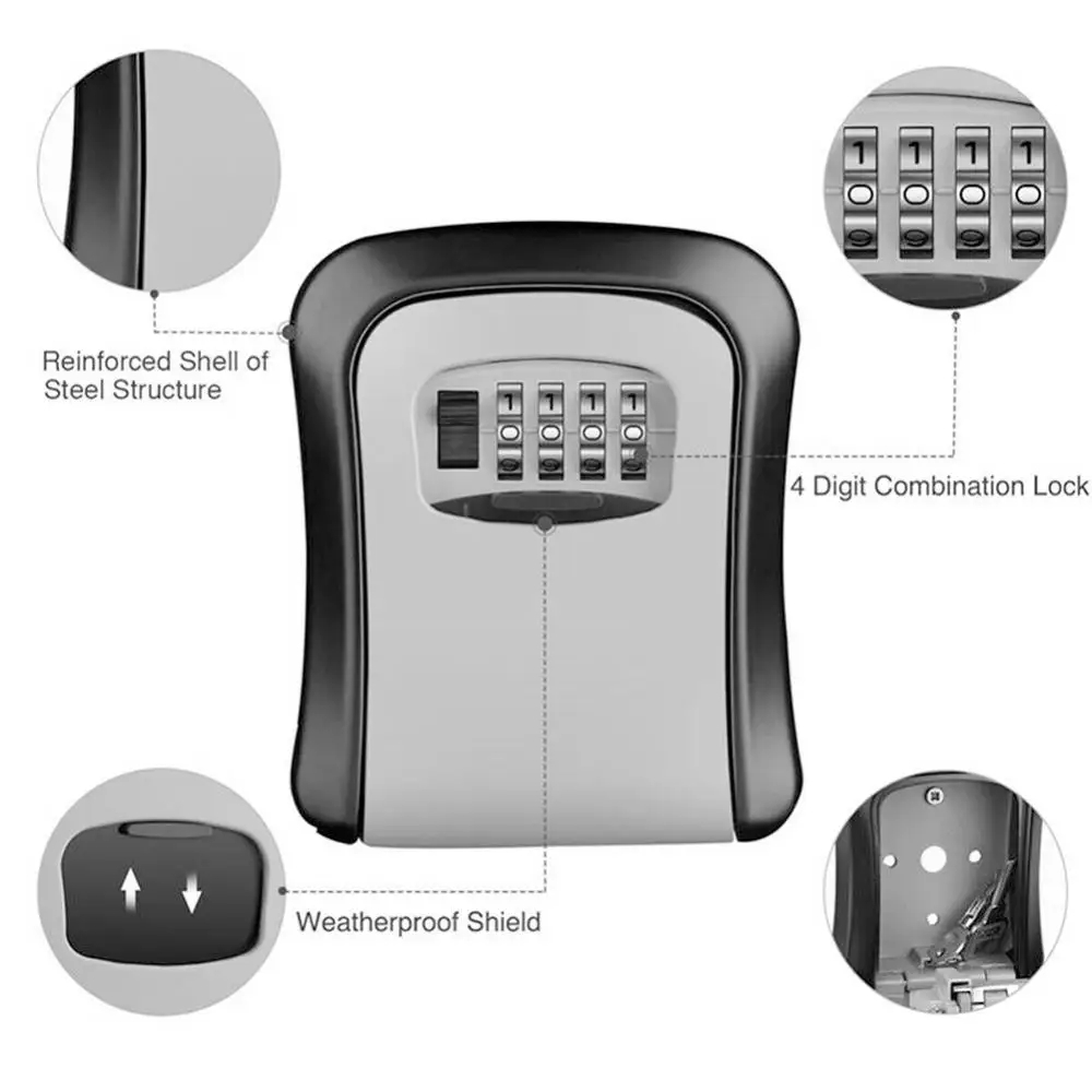 Wand halterung Schlüssels chlo – Lockbox Key Secure Bewertung und Preis
